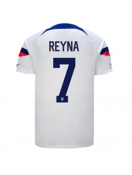 Vereinigte Staaten Giovanni Reyna #7 Heimtrikot WM 2022 Kurzarm